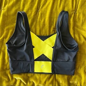 Zyia Active Neon Tape Luxe Bra Small EUC